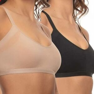 2 Felina Smoothing T shirt Bras Large